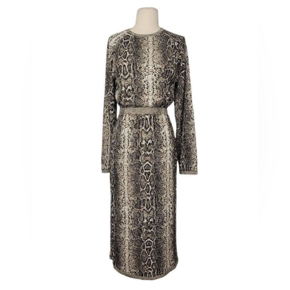 Zara Sweater animal print Dress size L